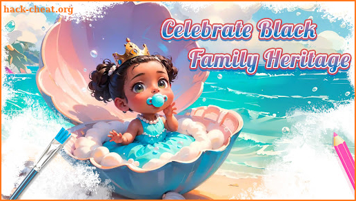 Black Family Coloring Games screenshot