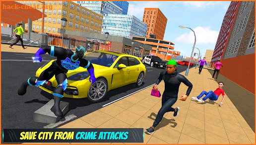 Black Flying Panther SuperHero City Rescue Mission screenshot