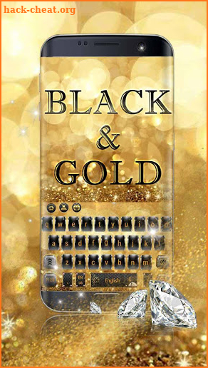 Black gold diamond keyboard screenshot
