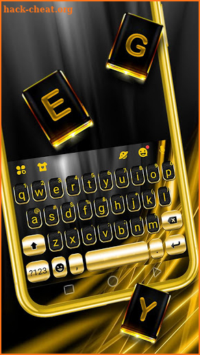Black Gold Luxury Keyboard Theme screenshot