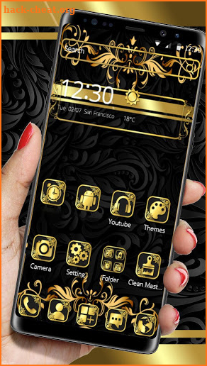 Black Gold Luxury Theme screenshot