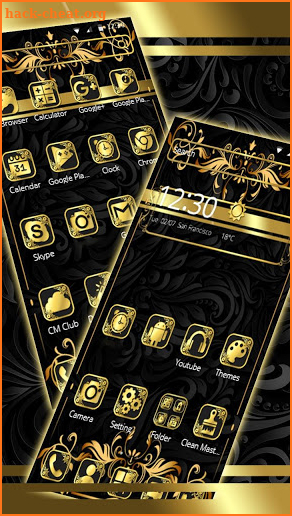 Black Gold Luxury Theme screenshot