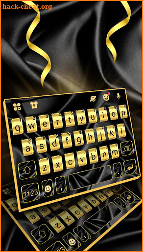 Black Gold Silky Keyboard Theme screenshot
