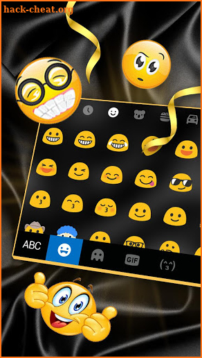 Black Gold Silky Keyboard Theme screenshot