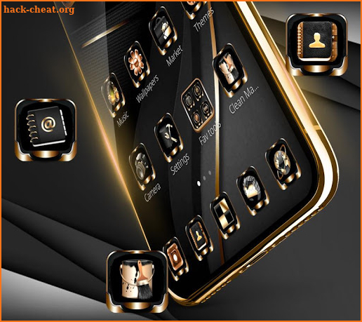 Black Golden Bright Business Theme screenshot