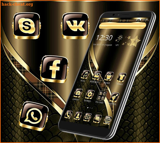 Black Golden Brown Theme screenshot