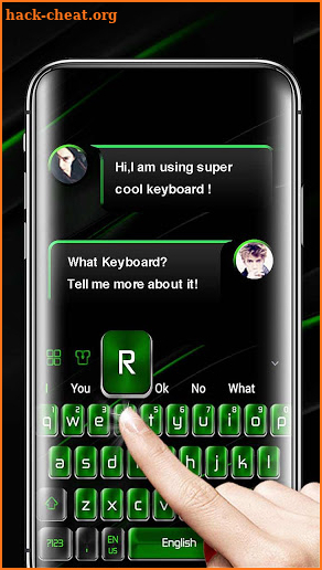 Black Green Keyboard screenshot