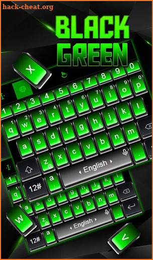 Black Green Keyboard Theme screenshot