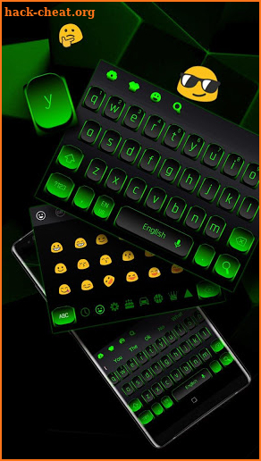 Black Green Simple Keyboard screenshot