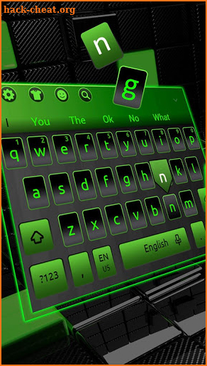 Black Green Tech keyboard screenshot