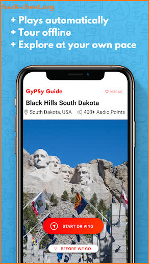 Black Hills Badlands Mount Rushmore GyPSy Guide screenshot