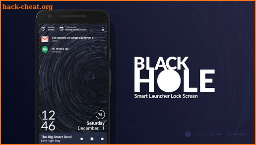 Black Hole - Lock screen screenshot