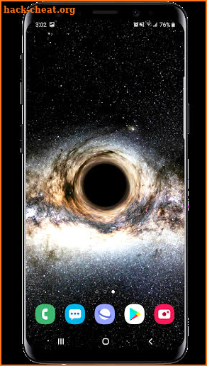 Black Hole Simulation 3D Live Wallpaper screenshot