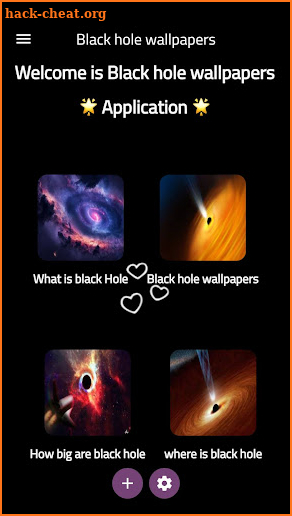 Black hole wallpapers screenshot