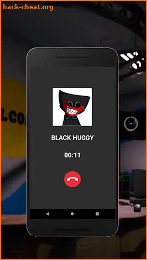 Black Huggy Wuggy Fake Call Game screenshot