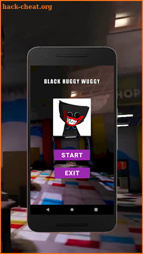 Black Huggy Wuggy Fake Call Game screenshot