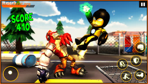 Black Iron Hero : Stickman Rope Hero fighting game screenshot