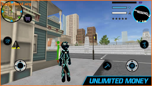 Black Iron Stickman Rope Hero City Gangstar Mafia screenshot