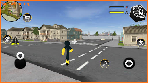 Black Iron Stickman Rope Hero Crime Gangstar screenshot