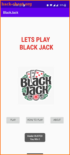 Black Jack screenshot