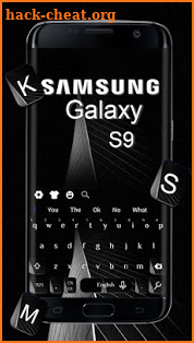 Black Keyboard for Galaxy S9 screenshot