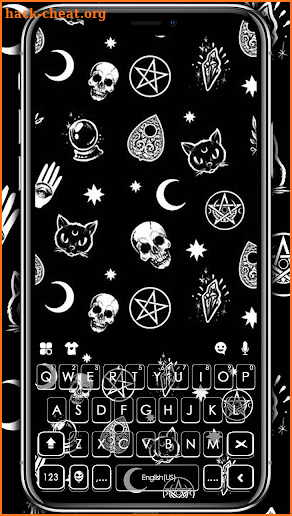 Black Magic Doodle Keyboard Theme screenshot