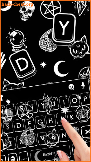 Black Magic Doodle Keyboard Theme screenshot