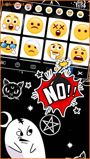 Black Magic Doodle Keyboard Theme screenshot