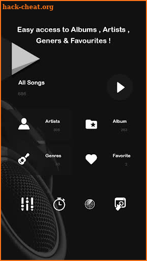 Black Music Player screenshot