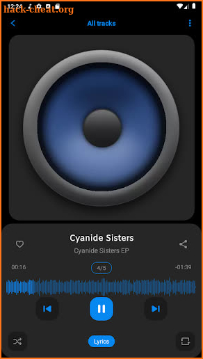 Black Music Player (no ads) screenshot