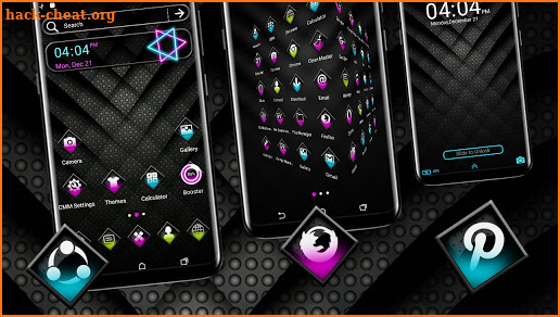 Black Neon Theme Launcher screenshot