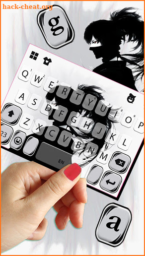 Black Ninja Keyboard Background screenshot