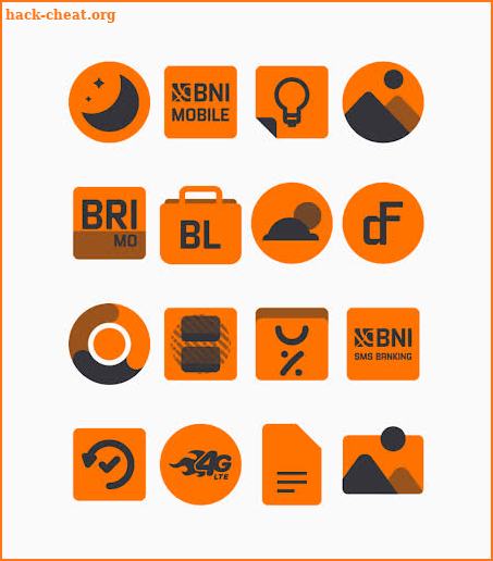 Black Orange - Icon Pack screenshot