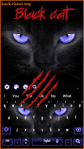 Black Panther Evil Cat Keyboard Theme screenshot