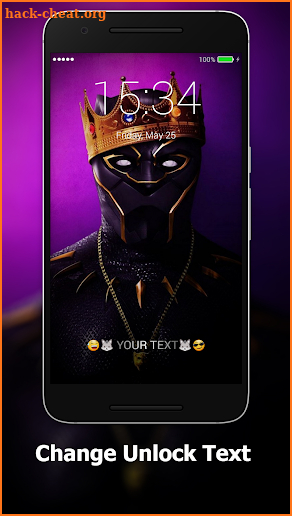 Black Panther Lock Screen Wallpaper screenshot