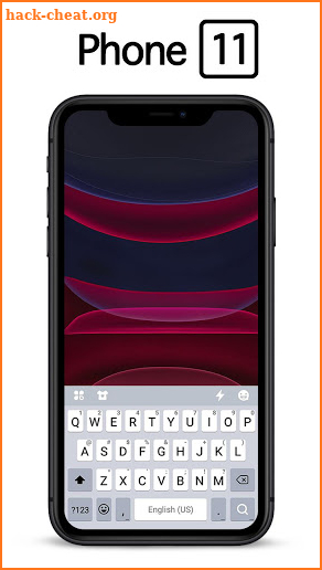 Black Phone 11 Keyboard Theme screenshot