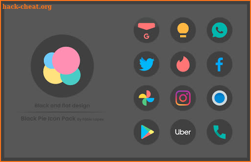 Black Pie - Icon Pack screenshot