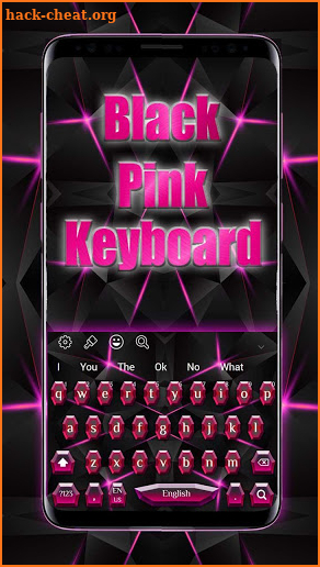 Black Pink Crystal Keyboard screenshot