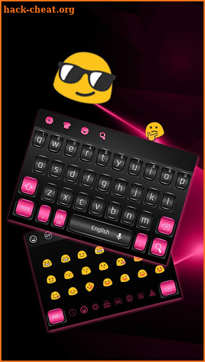 Black Pink Texture Keyboard screenshot