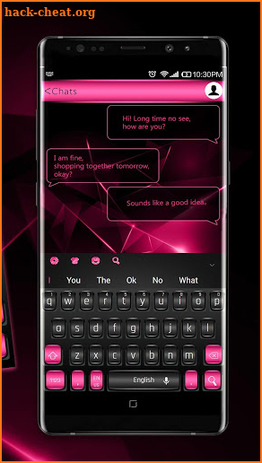Black Pink Texture Keyboard screenshot