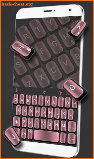 Black Pink Texture Keyboard Theme screenshot