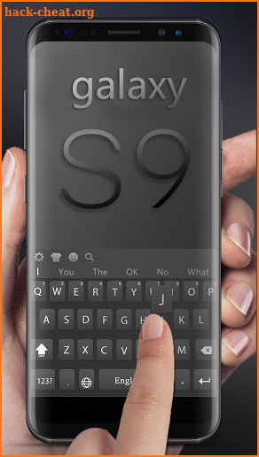 Black Professional Keyboard for Samsung S9 screenshot