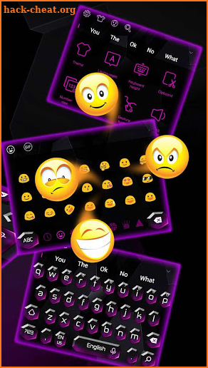 Black Purple Crystal Keyboard screenshot