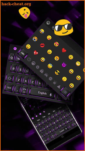 Black Purple Light Keyboard screenshot