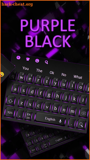 Black Purple Light Keyboard screenshot