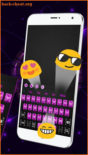 Black Purple Tech Keyboard screenshot