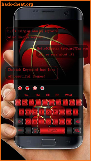 Black Red Basketball Keyboard screenshot