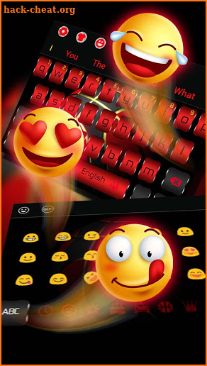 Black Red Basketball Keyboard screenshot