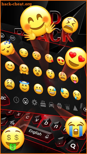 Black Red Crystal Keyboard screenshot
