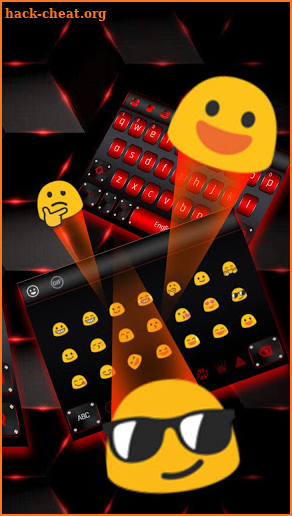 Black Red Metal Keyboard screenshot